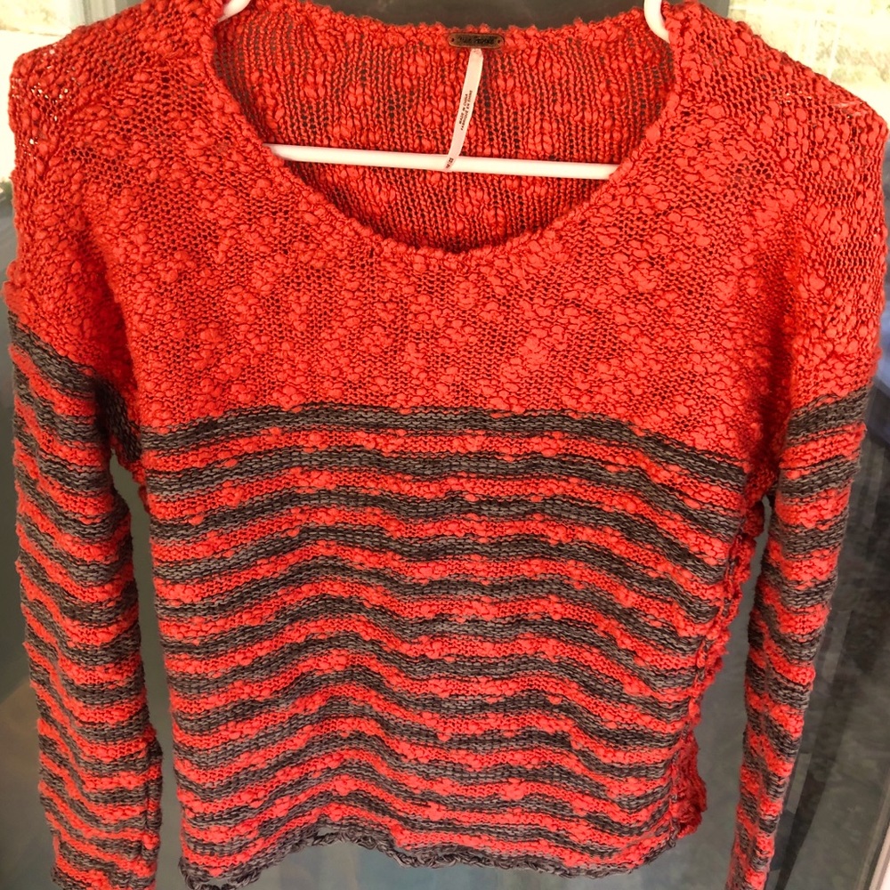 Free People Knit Crewneck Sweater